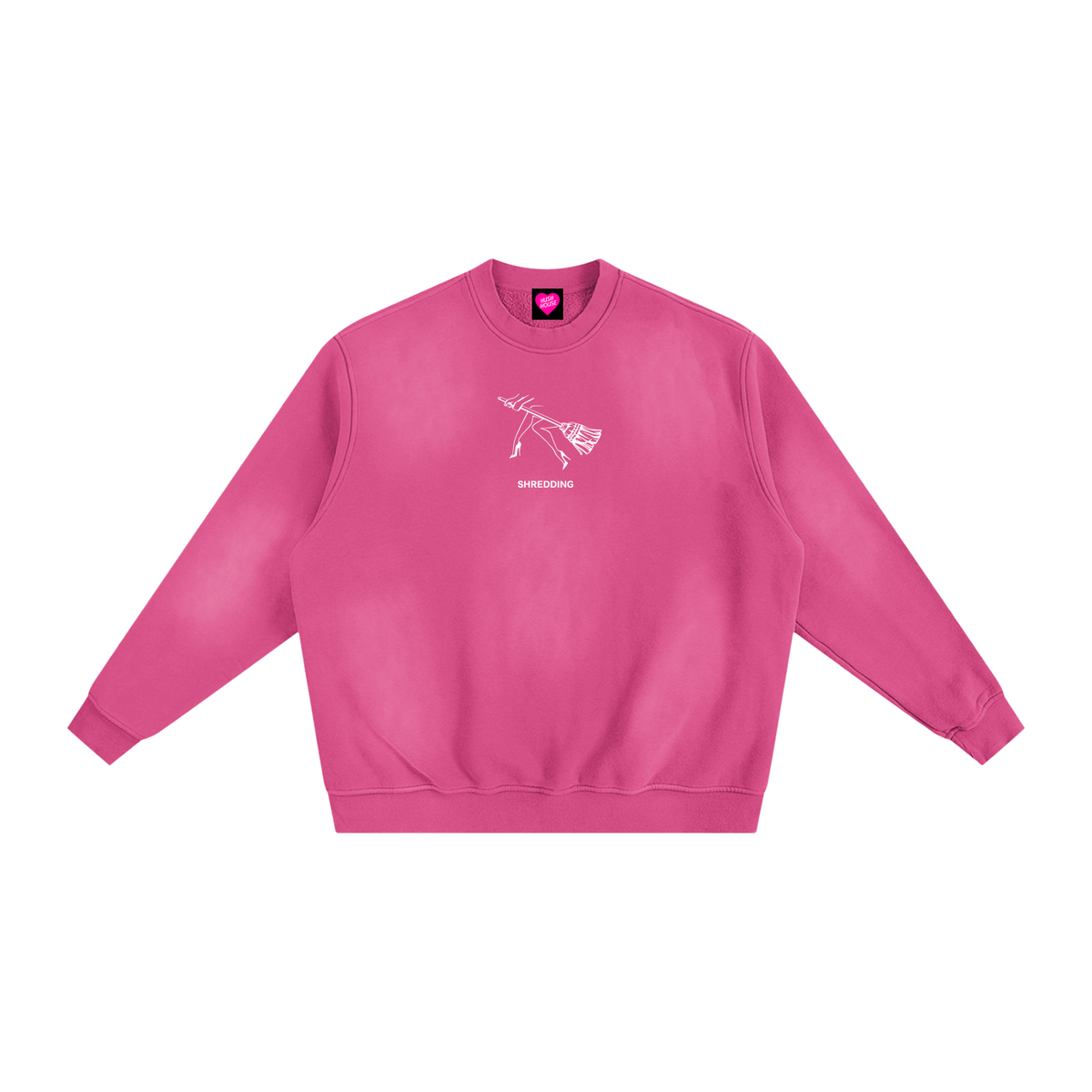 Skater Girl Sun Faded Fleeced Sweatshirt