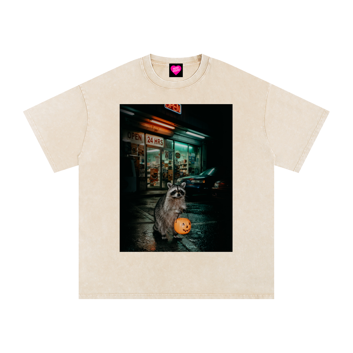 Late Night Stops Oversized tee