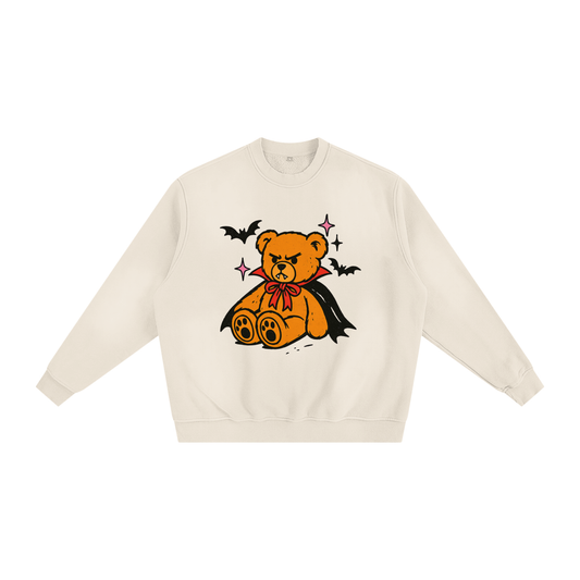 Vampire Bear Sunfade Fleeced Sweatshirt