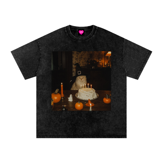 Kitty Witch Oversized Tee
