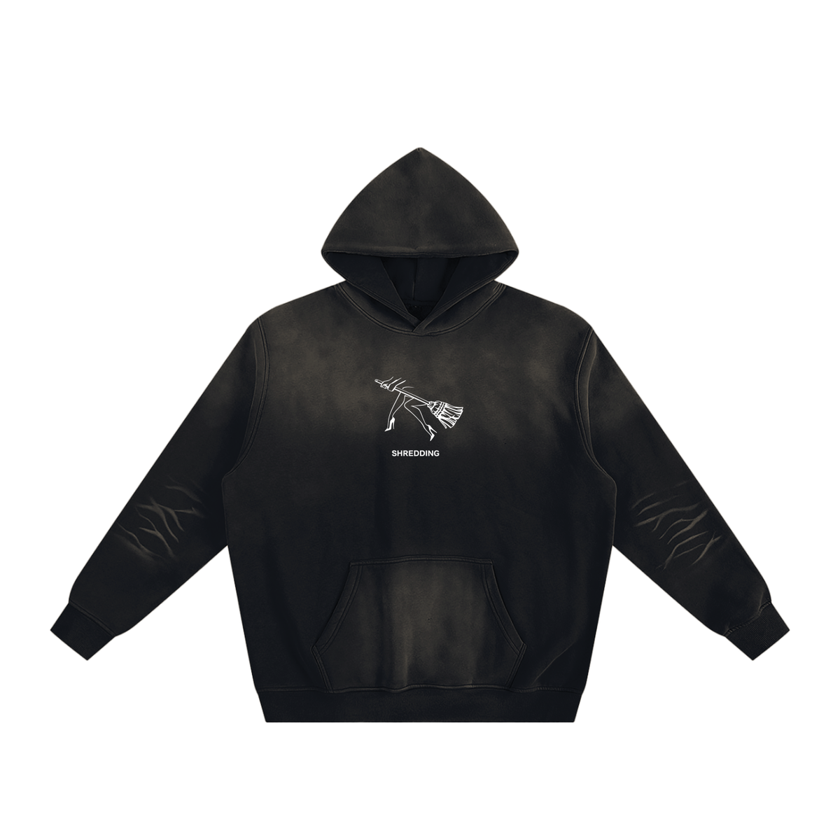 Skater Girl Sun Fade Fleeced Hoodie
