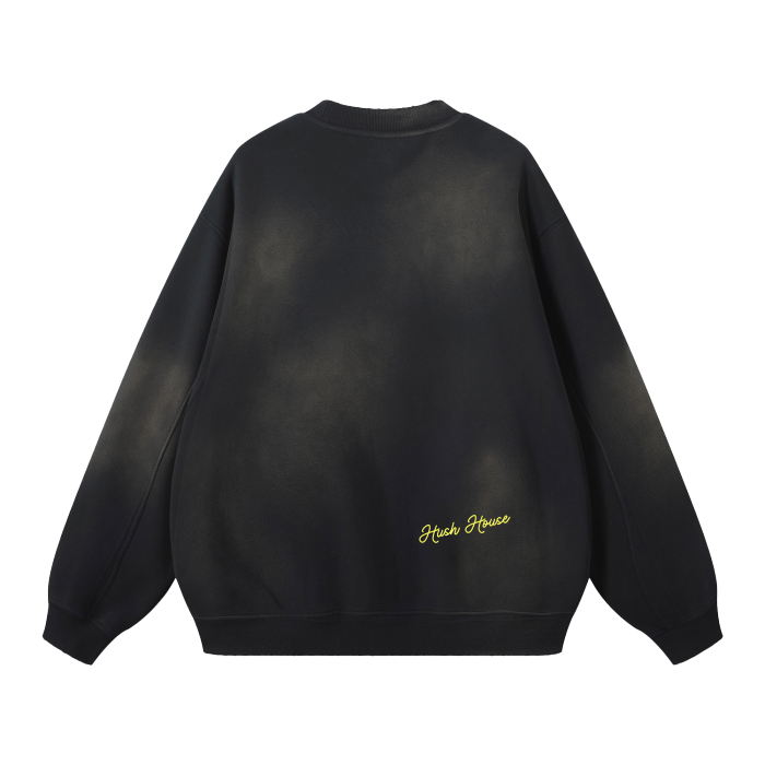 Highly Caffeinated Washed Dyed Fleece Crewneck